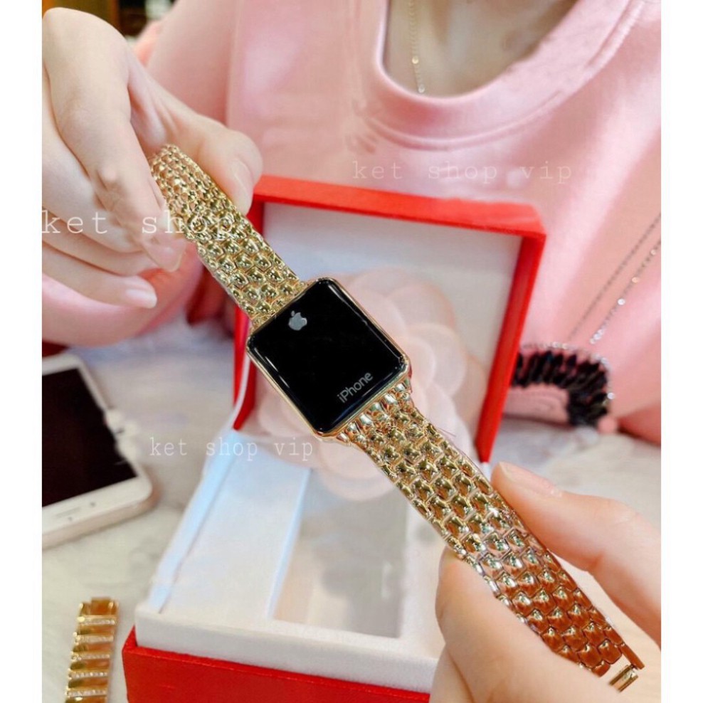 Đồng hồ iphone màn hình CẢM ỨNG điện tử quai hợp kim không rỉ pin siêu bền thời thượng | BigBuy360 - bigbuy360.vn