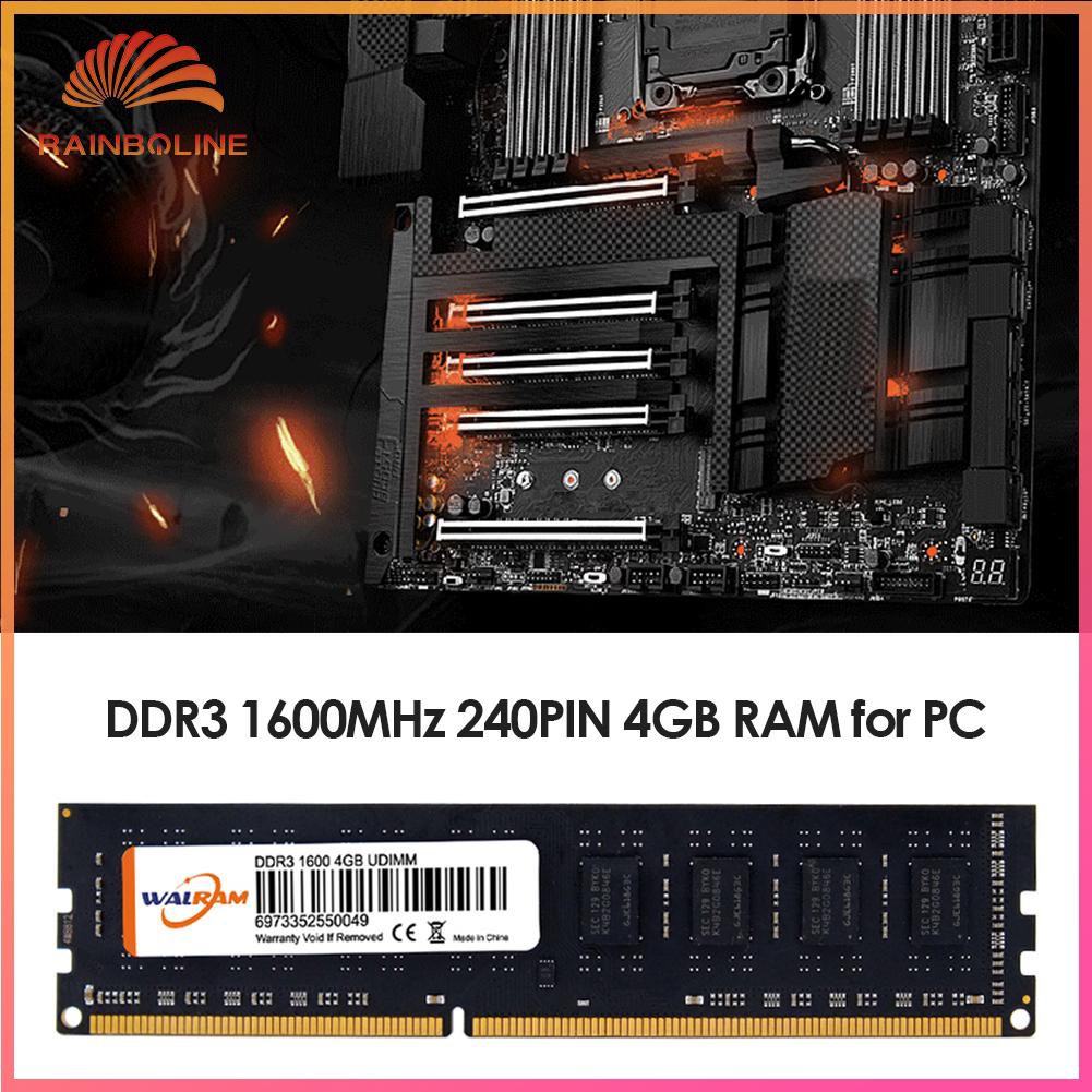 Mô Đun Thẻ Nhớ Ram 4gb 1600mhz Ddr3 240 Pin Ddriii Cho Máy Tính | BigBuy360 - bigbuy360.vn