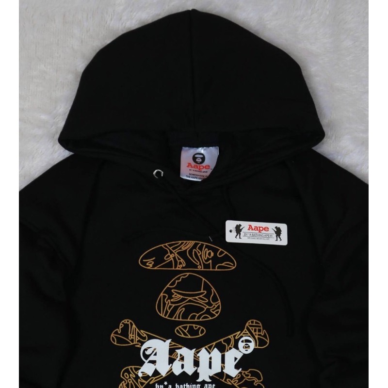 Bape Áo Khoác Có Mũ Trùm Đầu In Hình Aape Cá Tính Cho Nam