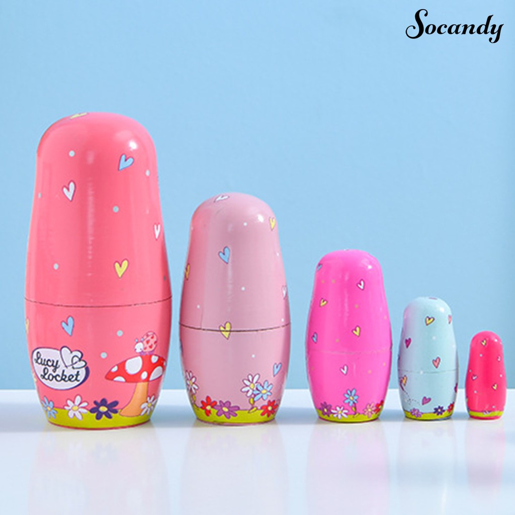 Búp Bê Matryoshka 5 Lớp Bằng Gỗ