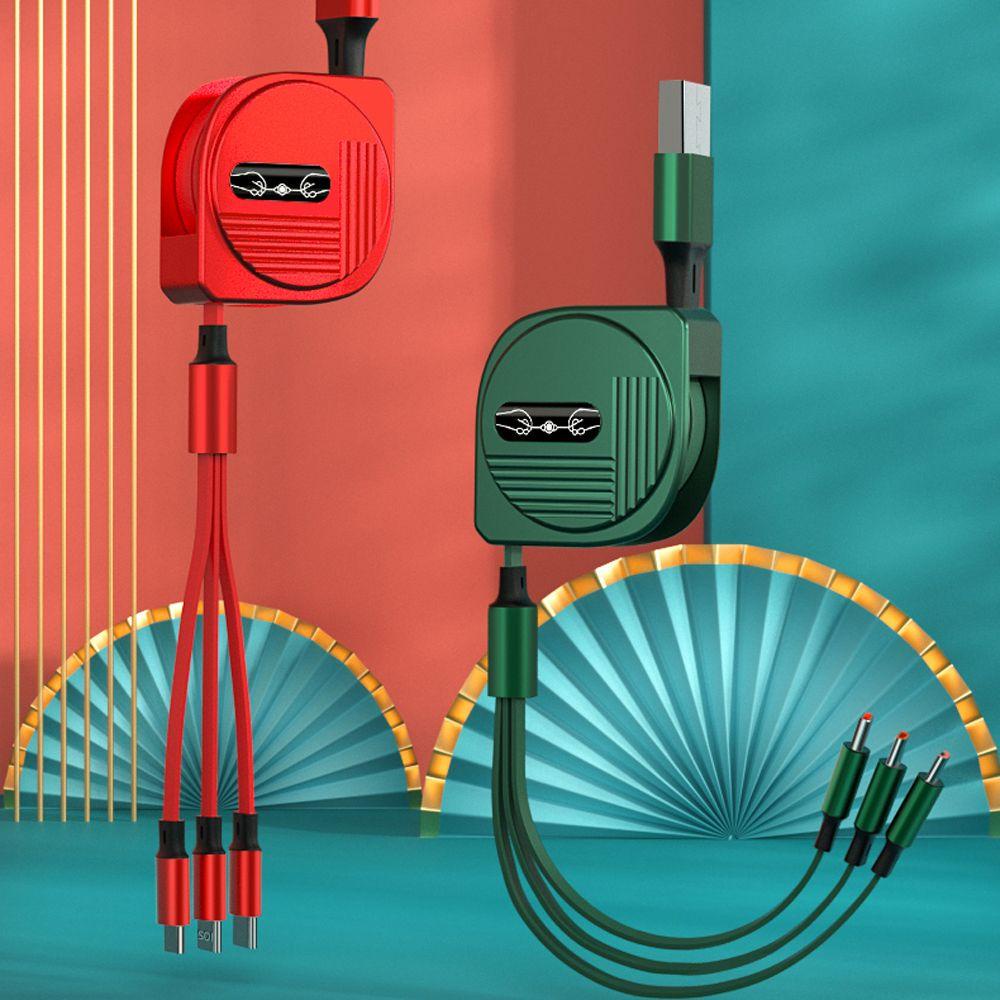 Dây Cáp Sạc Nhanh / Truyền Dữ Liệu Mirco Tròn Ẩn Có Thể Thu Gọn Cho Điện Thoại Di Động