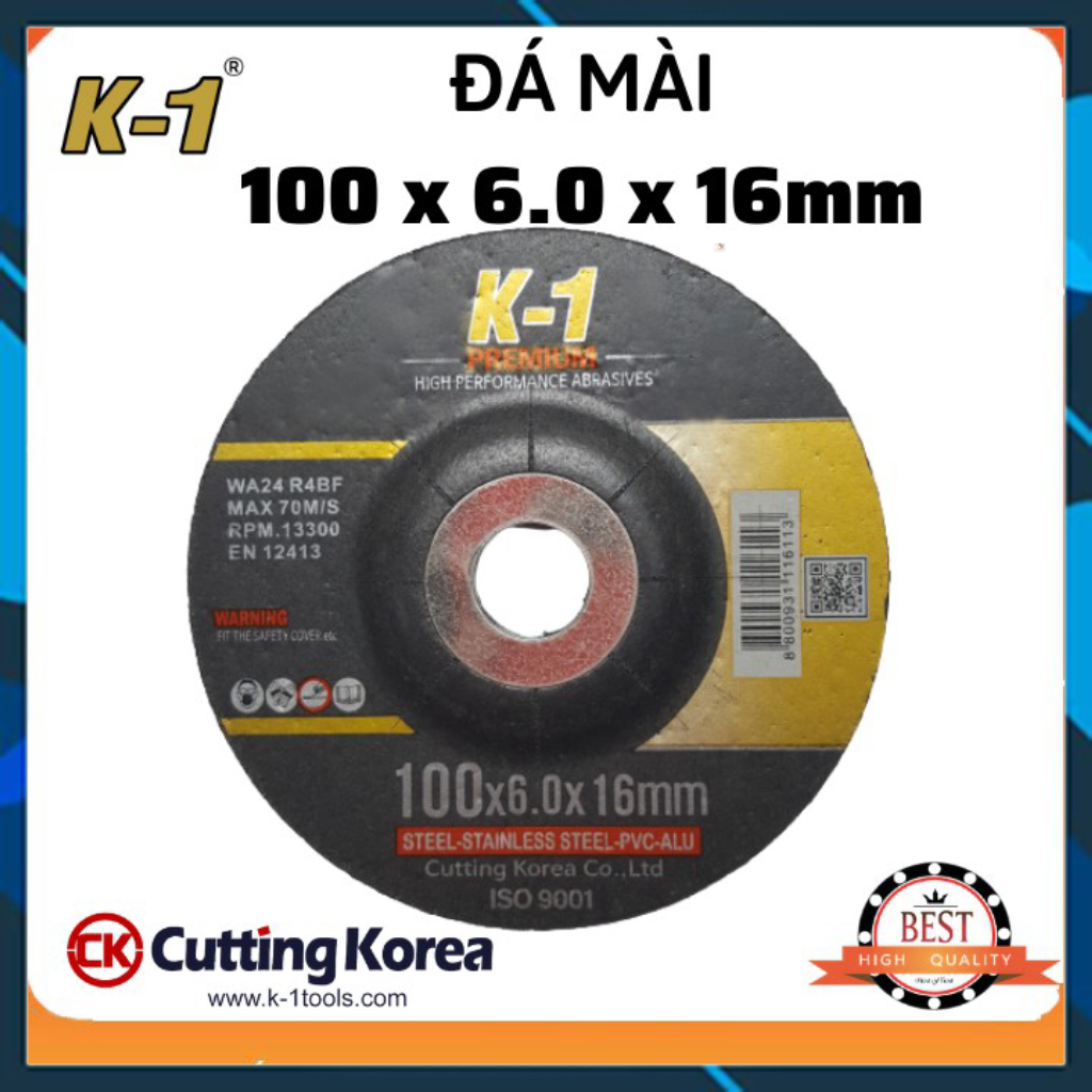 ĐÁ MÀI SẮT, KIM LOẠI K1 phi 100 ( 1 tấc)