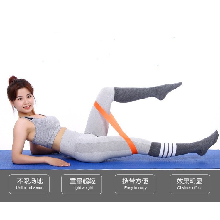 Dây Đai Kháng Lực Co Giãn Đa Năng Bảo Vệ Môi Trường Hỗ Trợ Tập Yoga / Thể Hình