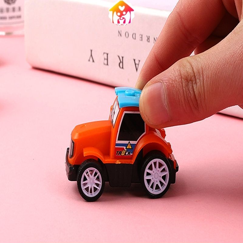 Đồ chơi ô tô mini kéo lùi chạy cót  kèm hộp nhiều loại chó bé