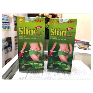 {Chính Hãng} Slimbody new Học viện quân y {Hỗ trợ giảm cân, giảm mỡ máu, gan nhiễm mỡ}