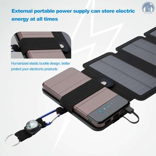 POWER Bộ 5 Tấm Sạc Năng Lượng Mặt Trời Gấp Được Dành Cho Điện Thoại Di Động