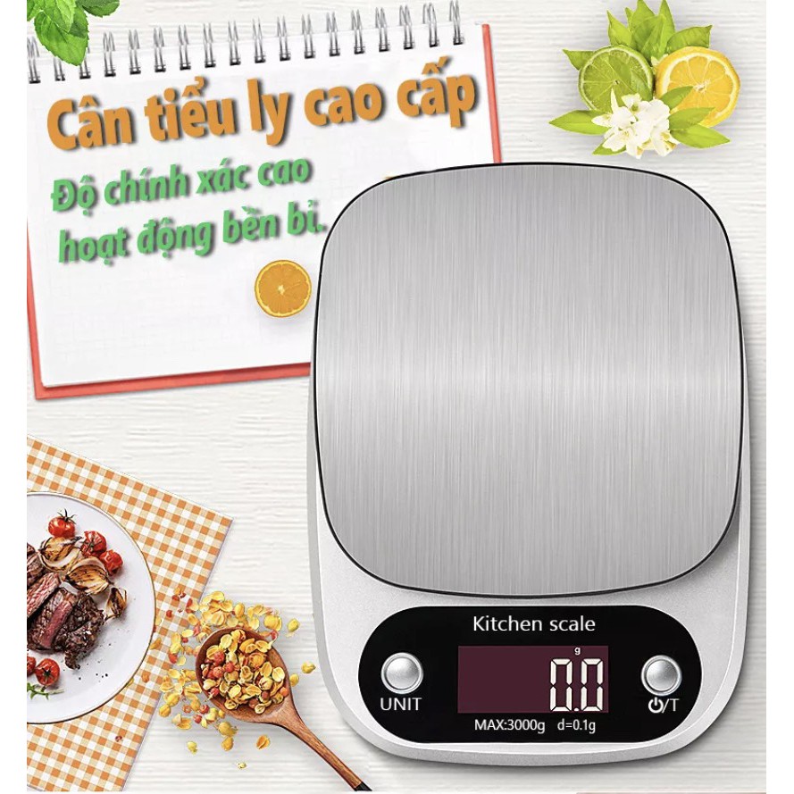 Cân điện tử thực phẩm nhà bếp, cân làm bánh 3kg 10kg Ebalance Kitchen Scale