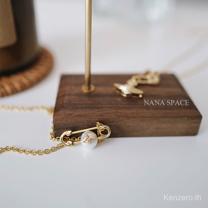 Vòng Cổ Choker Ngọc Trai Gỗ Vivienne West Mới