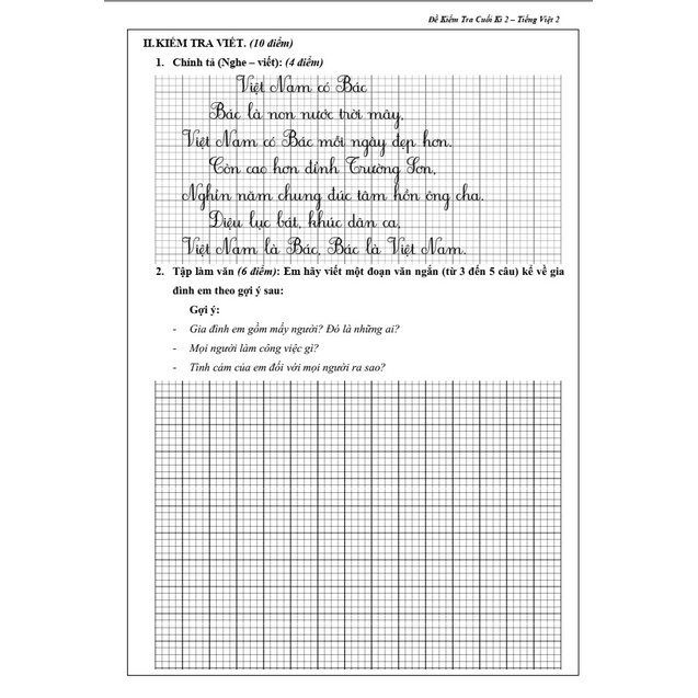 Sách - Đề Kiểm Tra Tiếng Việt Lớp 4 - Tập 2 (1 cuốn)