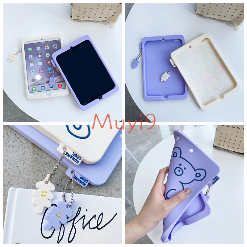 Ốp bảo vệ máy tính bảng hình gấu hoạt hình cho IPad 2018 Mini1/2/3/4/5 ipad6/ipad Air2 Ipad Pro9.7 10.3 | BigBuy360 - bigbuy360.vn