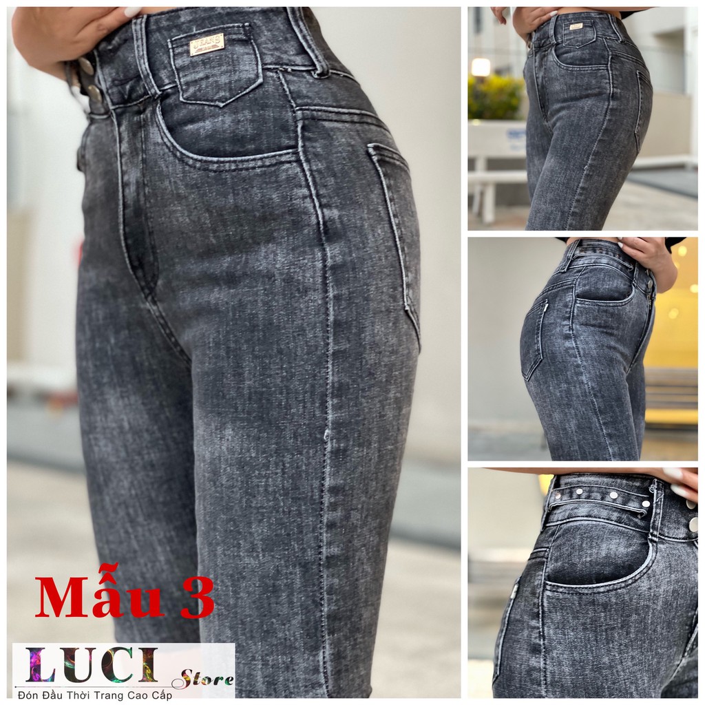 5 Mẫu Quần jean ngố/lửng lưng cao (Hình thật 100%), Co dãn tốt kiểu rẻ đẹp - LUCI Store - JN12