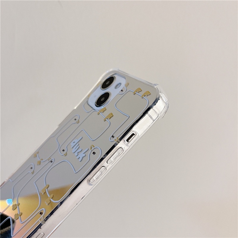 Ốp lưng iphone Ốp Điện Thoại Mặt Gương Chống Sốc Cho iPhone6 / 7 / 8Plus XsMax XR 11 / 14 pro 13Pro Max Dinuo case/JM-3