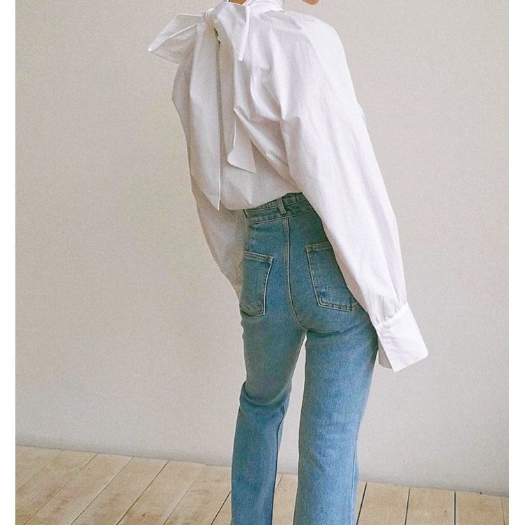 OTHER ME - Kanon bowknot shirt sơmi Kiểu Pháp buộc nơ | BigBuy360 - bigbuy360.vn