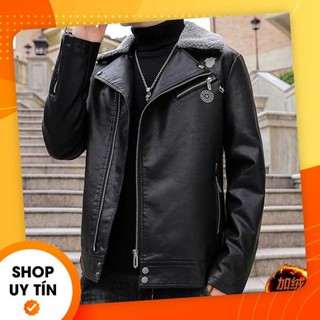 💥freeship💥 áo khoác da biker cổ lông,lót lông mẫu mới nhất 2021 mới nhất 2021