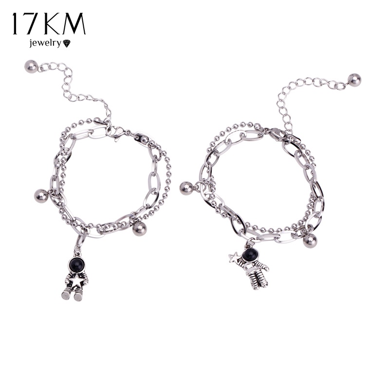 Vòng tay 17KM hai lớp phong cách cổ điển