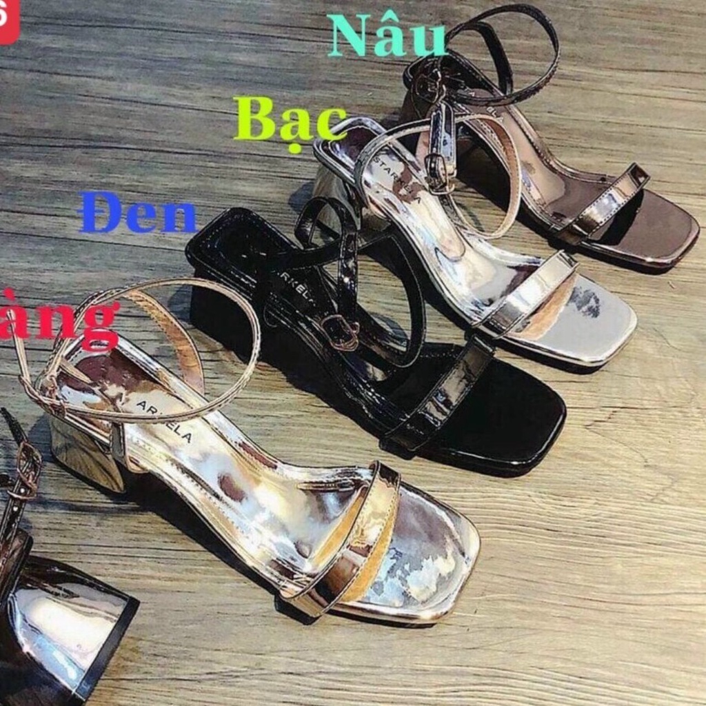 Giày Sandal Cao Gót Quai Hậu Nữ 5 Phân Đi Học, Đi Làm  - MS 025