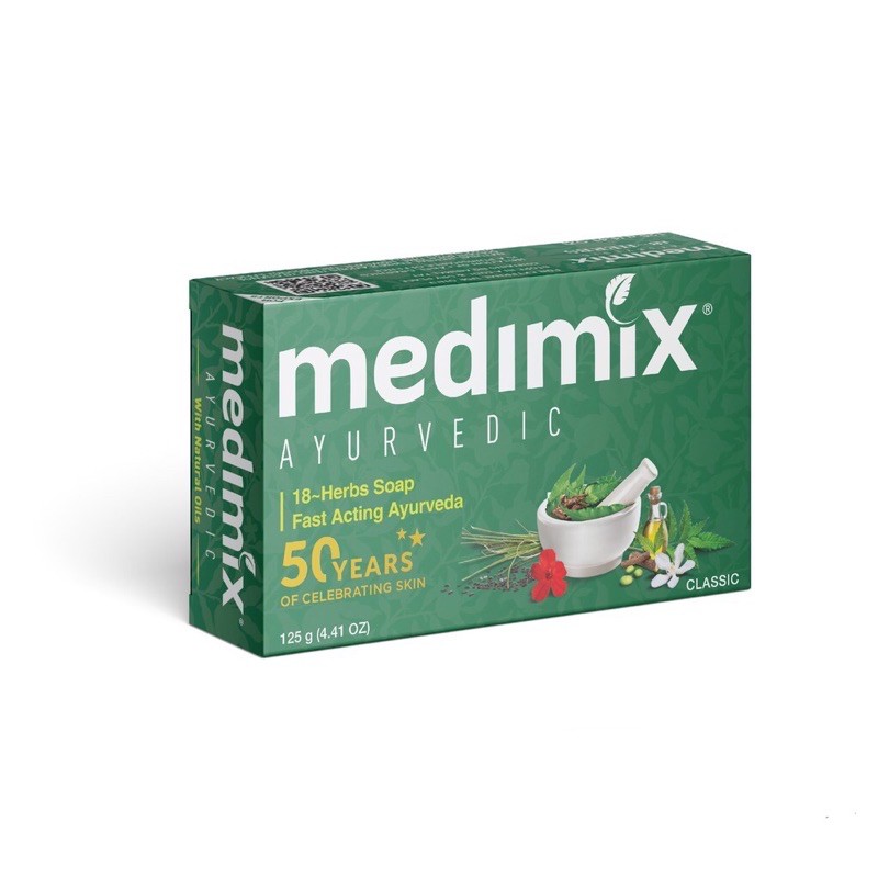 Xà Phòng giảm mụn lưng Ấn Độ Ayurvedic 18 loại thảo dược 125g