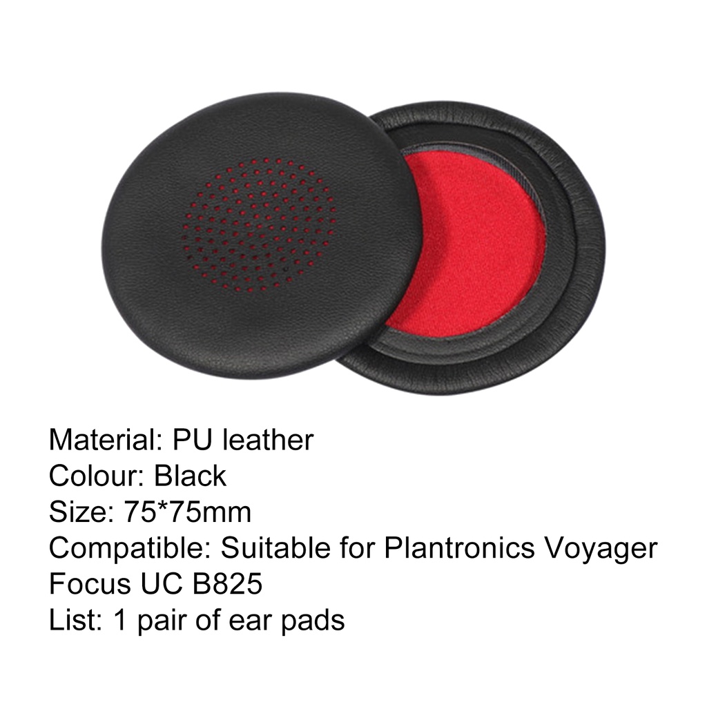 1 Cặp Đệm Tai Nghe Mềm Mại Chống Mài Mòn Thay Thế Cho Plantronics Voyager Focus UC B825