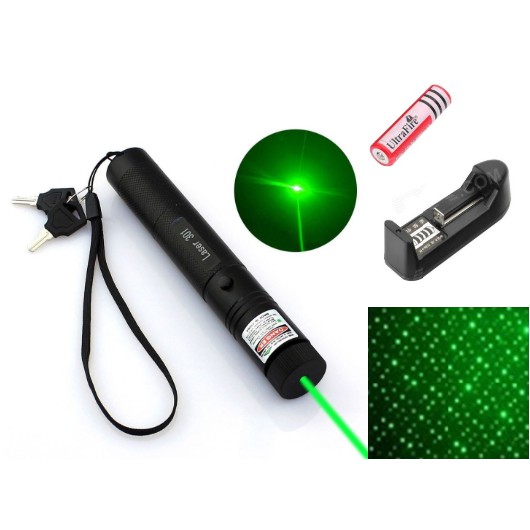 ĐÈN PIN LASER 303 TIA XANH chuyên dụng giá rẻ