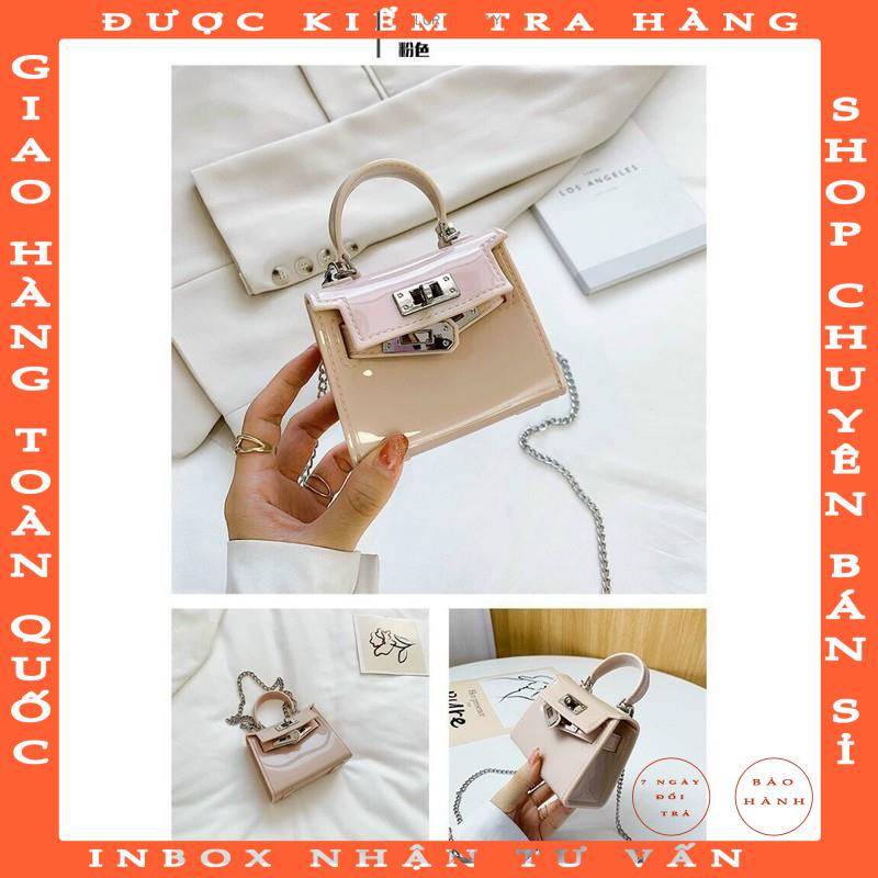 Túi HM kelly mini nhựa silicon - maihuong