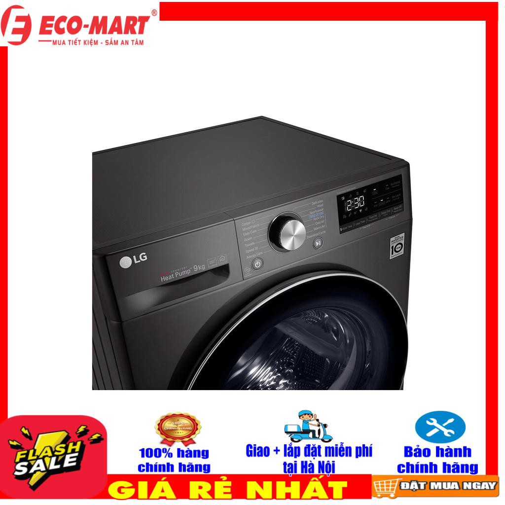 DVHP09B - Máy sấy bơm nhiệt LG Inverter 9 Kg DVHP09B - Heatpump