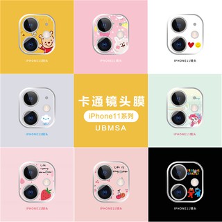 Ốp Điện Thoại Acrylic Chống Sốc Bảo Vệ Ống Kính Máy Ảnh Toàn Diện Họa Tiết Hoạt Hình Cho iPhone 11 Pro Max i11