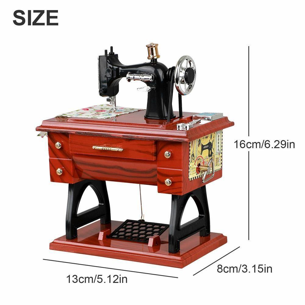 Hộp Nhạc Cơ Học Mini 24 Trang Trí Bàn May Vá Tiện Dụng