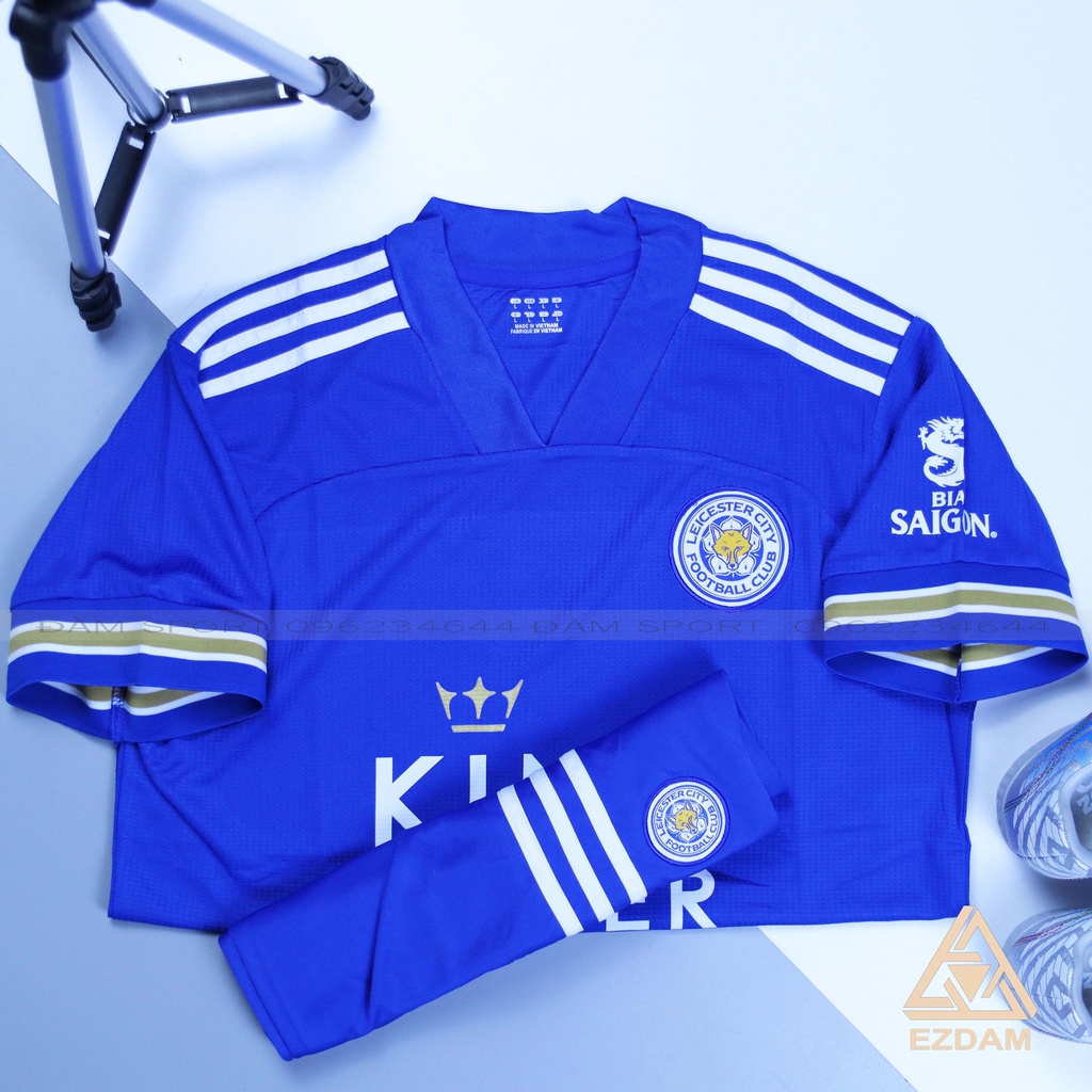 Áo bóng đá Leicester City xanh dương Ngắn Tay Sân nhà Cao Cấp  2020-2021- Áo Đá Banh Đẹp