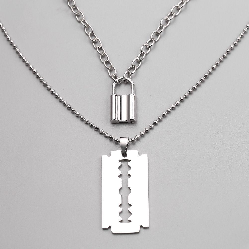 PINEVN 1 Bộ Vòng Cổ Choker Thời Trang Bằng Thép Không Gỉ