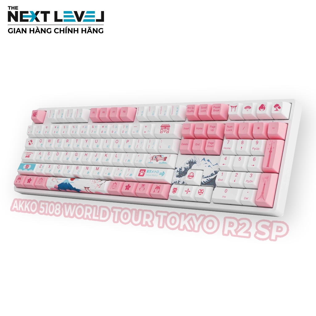 Bàn Phím Cơ AKKO 5108 World Tour Tokyo R2 SP có thể thay đổi Switch - THE NEXT LEVEL - Bảo Hành Chính Hãng
