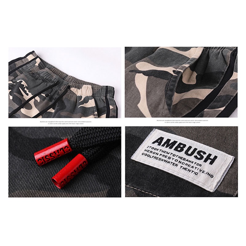 Quần Short Cotton Dáng Rộng Họa Tiết Rằn Ri Thời Trang Mùa Hè Mới Cho Nam M-5XL