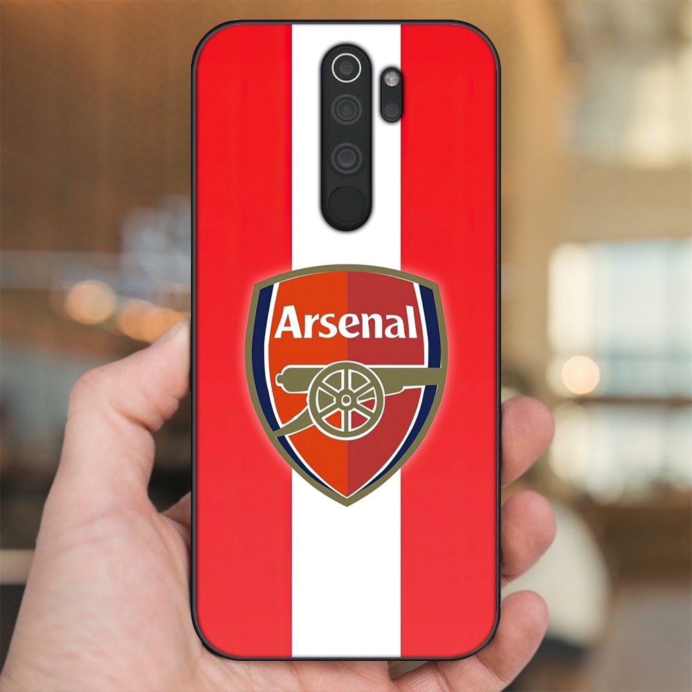 Ốp lưng Xiaomi Redmi Note 8 Pro viền đen in hình Arsenal FC