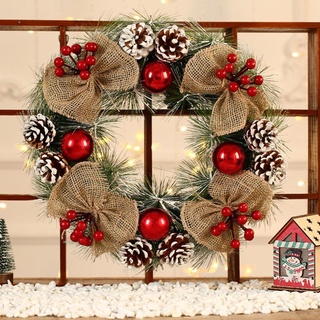 Vòng nguyệt quế trang trí Noel kích thước 30-40cm