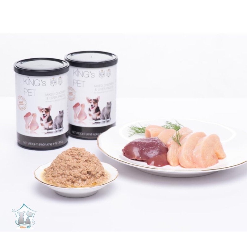 CHÍNH HÃNG] PATE KING'S PET CHO CHÓ MÈO - LON 380G