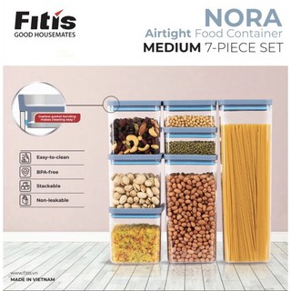 Bộ 7 hộp đựng thực phẩm fitis nora medium set fs-02e1