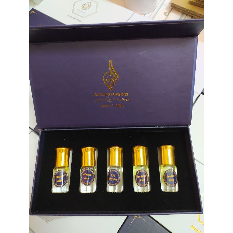 [XẢ_KHO_GIÁ_GỐC] ❤❤ SÉT 5 CHAI NAM VÀ NỮ TINH DẦU NƯỚC HOA DUBAI