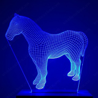Đèn ngủ 3D hình con ngựa