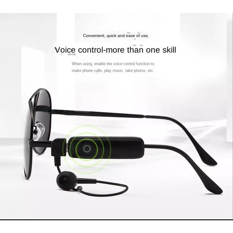 Kính Mắt Kiêm Tai Nghe Bluetooth - Chất Liệu Polarized Chống Tia Cực Tím, Gọng Kim Loại, Tai Nghe Bluetooth Cực Đỉnh | BigBuy360 - bigbuy360.vn