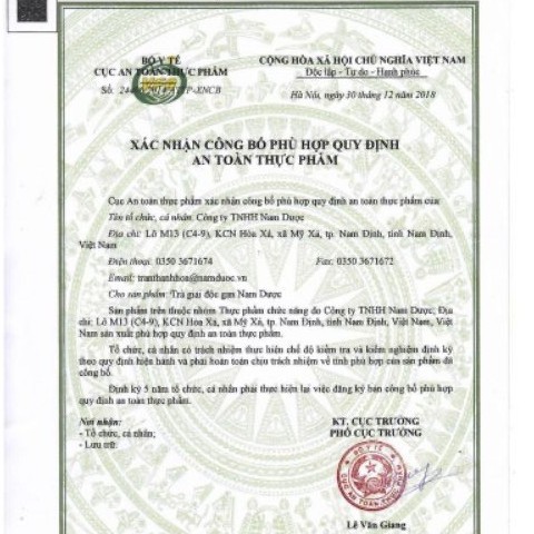 TRÀ GIẢI ĐỘC GAN NAM DƯỢC⭐MẪU MỚI⭐ Giúp bổ gan, thanh nhiệt, giải độc Đặc biệt cho người uống nhiều bia rượu