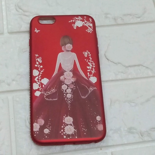 Ốp lưng dẻo đính đá cho iphone6/6s plus