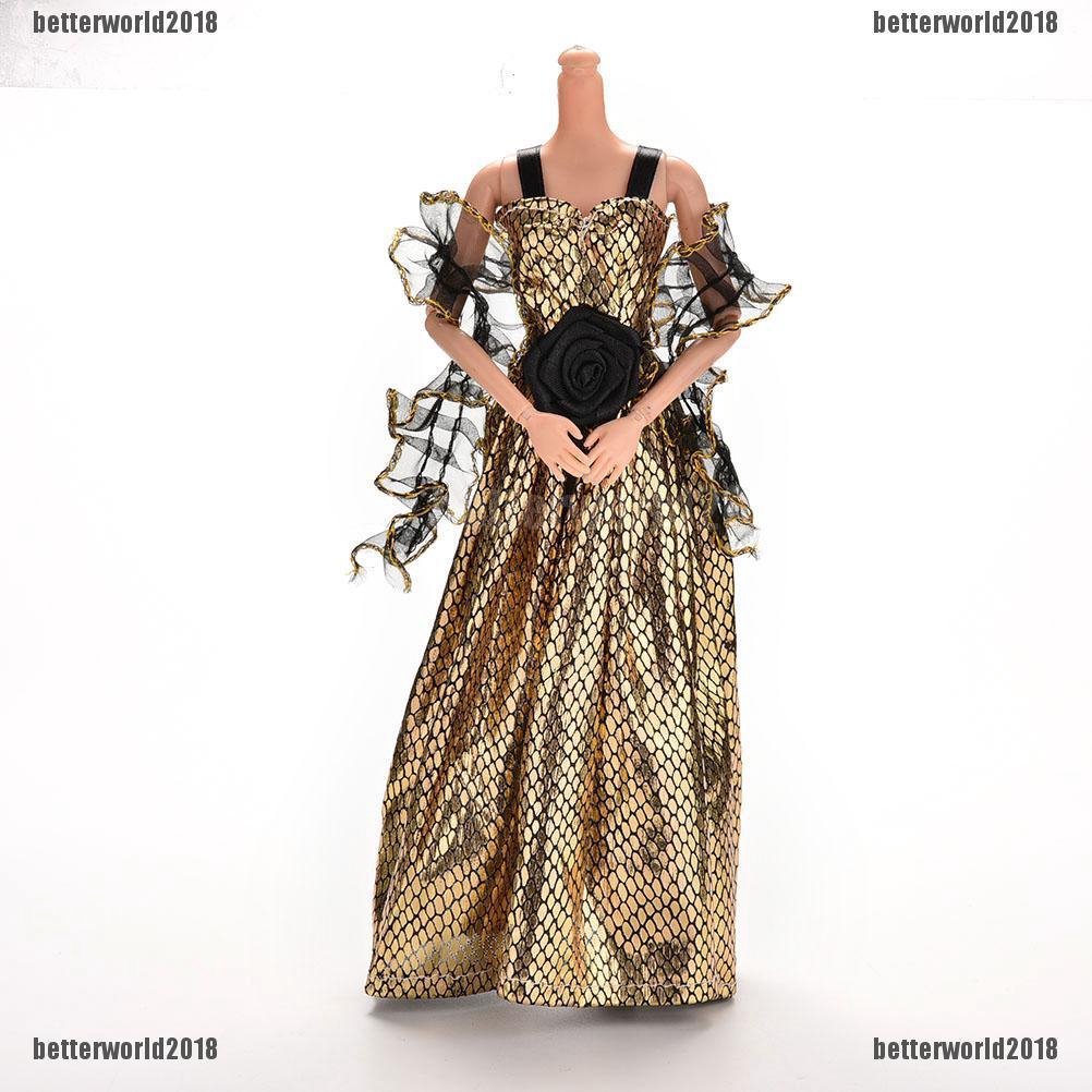 Đầm Da Cá Sấu Dáng Dài Xinh Xắn Dành Cho Búp Bê barbie