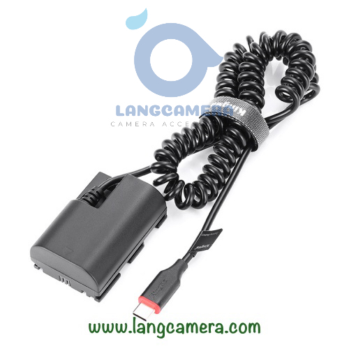 Pin Ảo Dummy Battery Canon LP-E6 cổng Type C - Hiệu Kingma