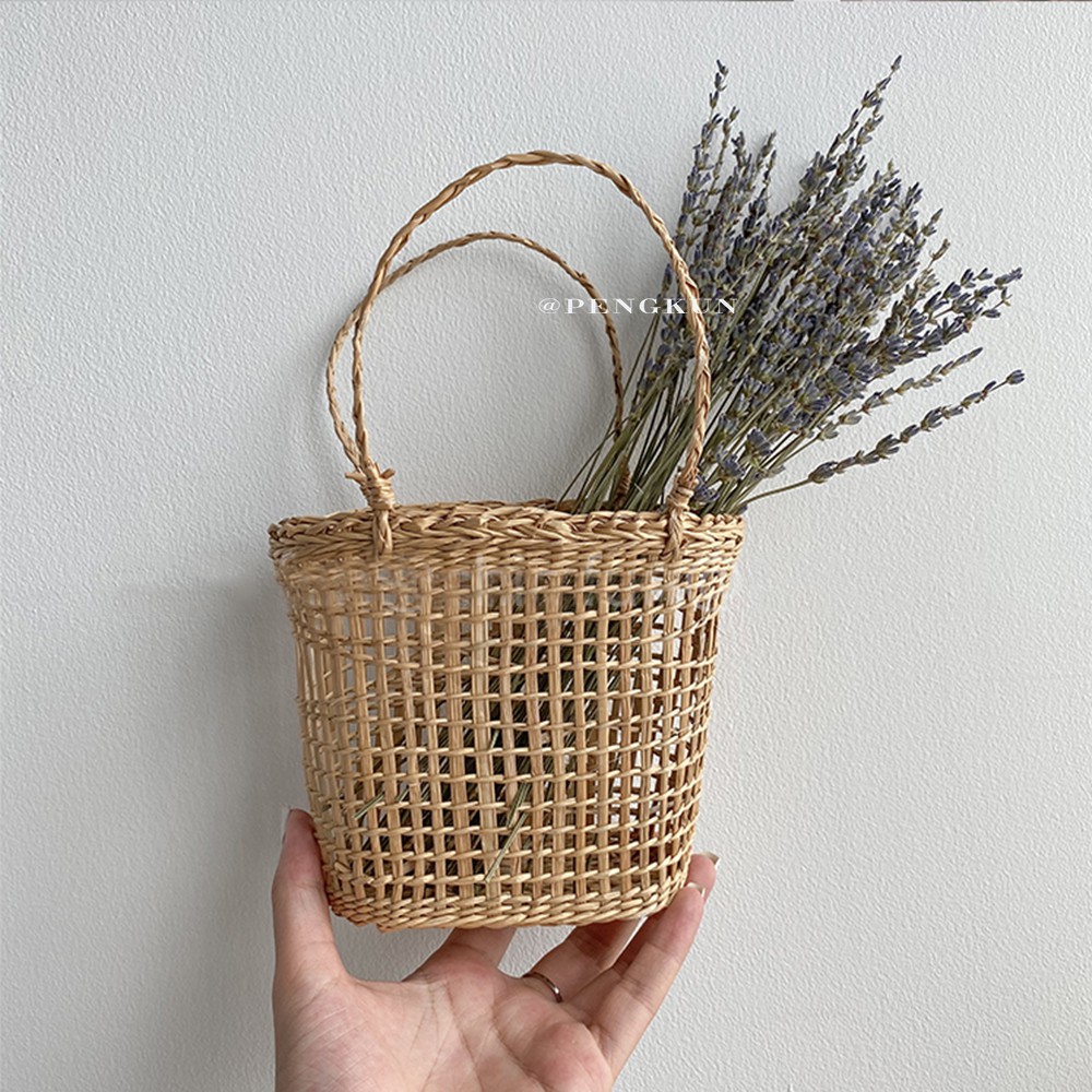 Giỏ đan đựng vật dụng tiện lợi xinh xắn