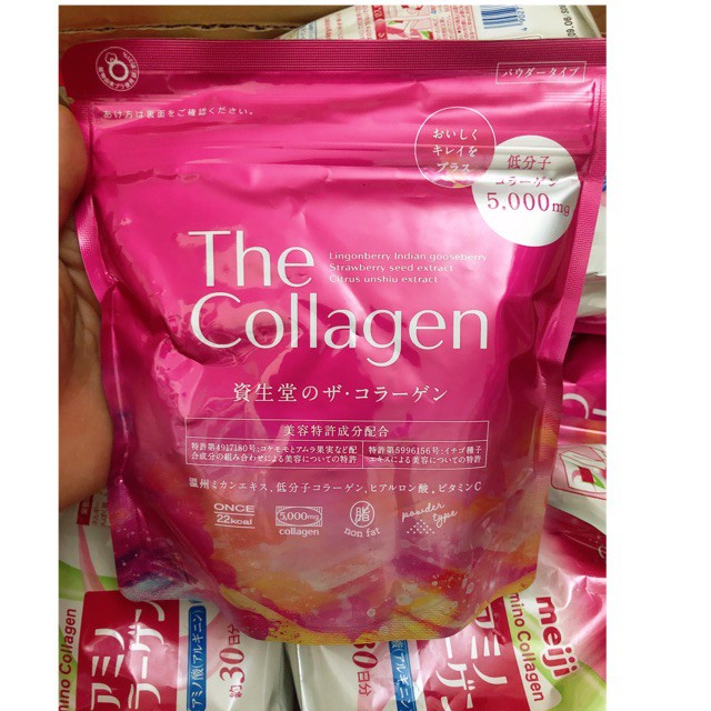 [Nhật nội địa] Túi đựng 126 gram collagen dạng bột The Collagen Nhật Bản - The Collagen bột 5000mg