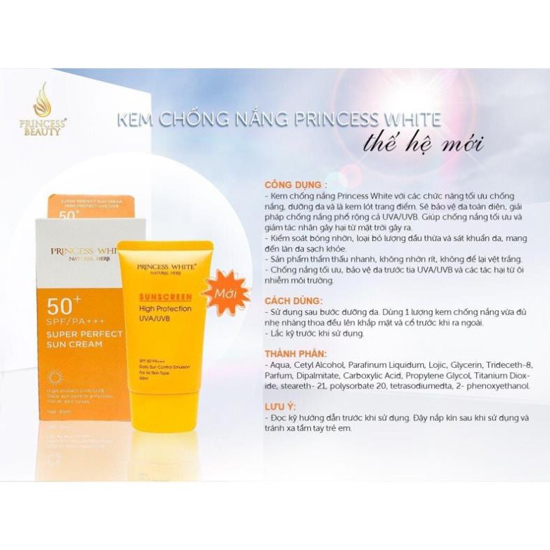 Kem Chống Nắng SUNSCREEN Princesswhite