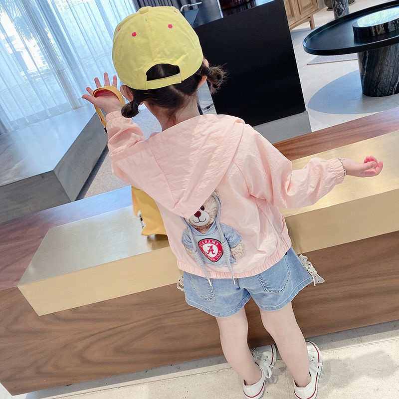 Áo khoác chống nắng thoáng khí thiết kế mới thời trang mùa hè dành cho bé gái