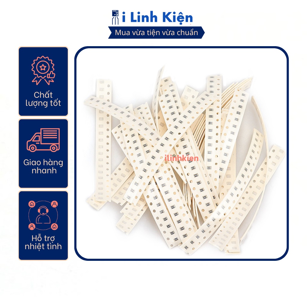 Điện trở dán 0805 390R 1% chất lượng tốt