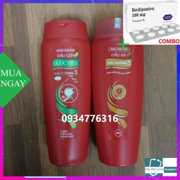 Combo Bedipanten 100mg +  CẶP DẦU GỘI - XẢ DƯỢC LIỆU THÁI DƯƠNG 3 HƯƠNG HOA