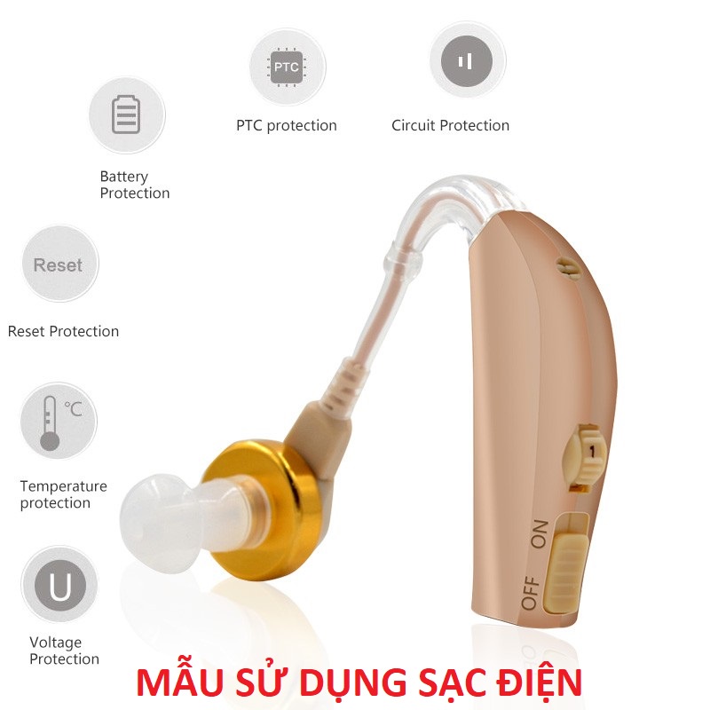 Máy Trợ Thính Không Dây Có Sạc Điện , Tai Nghe Trợ Thính JZ-1088F2 cho người già