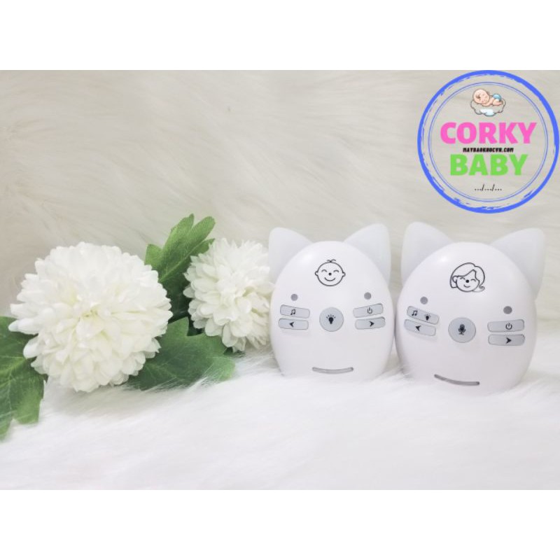 [hàng có sẵn]Máy báo khóc Corky Baby mbk00 - không cần cắm điện, loa to, tiếng rõ, giao tiếp 2 chiều giữa mẹ và bé yêu